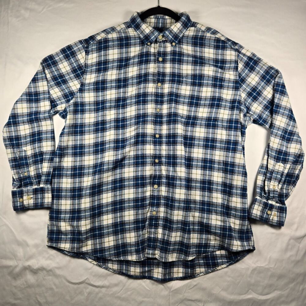 Croft & Barrow Plaid Flannel Masc XXL 100% Cotton Rugged Rustic Outdoors Nature
